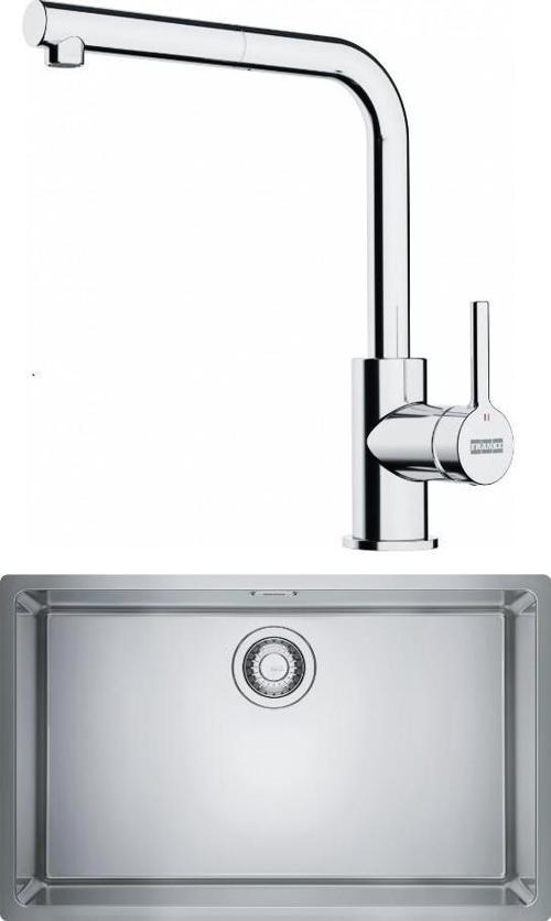 Maris Mrx 110-70 Eviye, Lina Spiralli Inox Armatür Seti