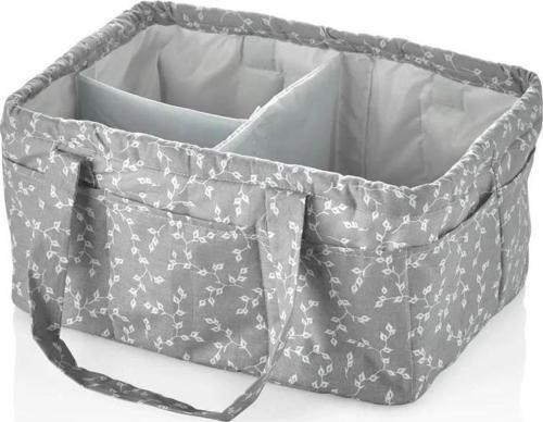 Katlamalı Anne & Bebek Organizer 795 Gri Çiçek