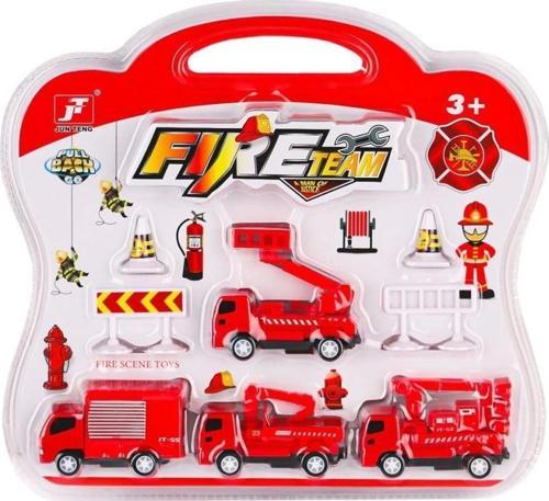 995A-10 Çek Bırak İTfaiye Araç Oyun Seti -Birliktoys