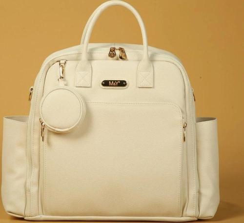 M&Y Maia Anne Bebek Bakım Sırt Çantası 7310 Krem