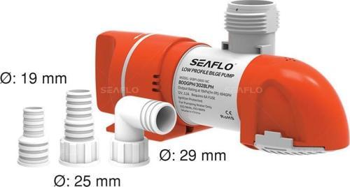 Düşük Profilli Sintine Pompası 1100 Gph 12 V
