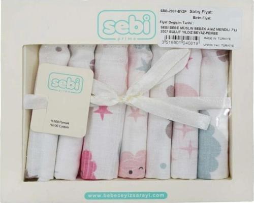 Sebi Bebe 7Li Kutulu Müslin Bebe Mendil 2007