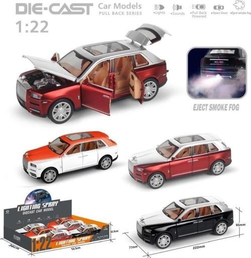 Hcl-806Pa Çek Bırak 1:22 Sesli Ve Işıklı Buharlı Rr-Lüx Metal Jeep