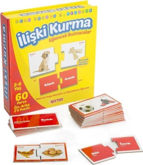 1437 Dıytoy, Eğlenceli Bulmacalar - İLişki Kurma / 2-6 Yaş