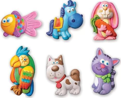 4M Sevimli Hayvanlar Kalıp Ve Boyama Seti