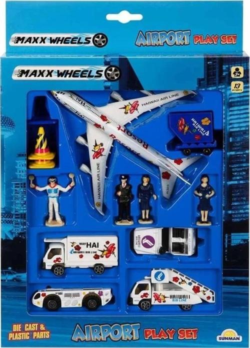 Maxx Wheels Havaalanı Seti 13 Parça