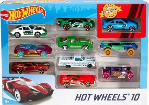 54886 Hot Wheels 10'Lu Araba Seti - Karışık Asorti  - Erkol Özel Kampanya Fiyatı