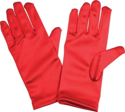 Kırmızı Renk Likralı 23 Nisan 29 Ekim 19 Mayıs Gösteri Bando Eldiveni 10 Çift ( 20 Adet )