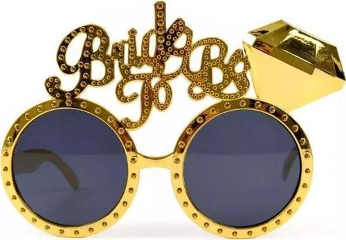 Altın Renk Bride To Be Yazılı Gelin Gözlüğü 15X10 Cm