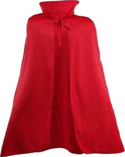 Kırmızı Renk Yakalı Pelerin 120 Cm