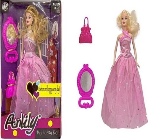 Oydaş Anlily Aynalı Çantalı Yedek Elbiseli Bebek 02280