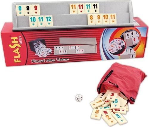 1010129 Flash Plastik Okey Takımı ,Star Okey