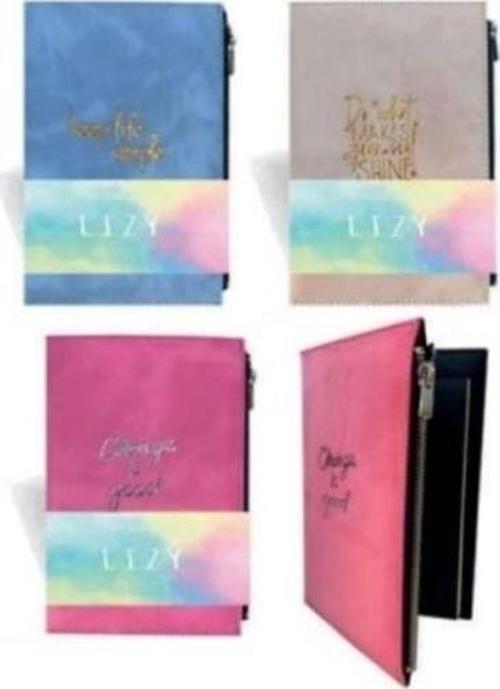 Liz Vel7128 Velur Desen Yandan Cepli Defter 13X21 112 Yp