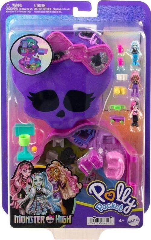 Hvv58 Polly Pocket - Monster High Temalı Kompakt Oyun Seti