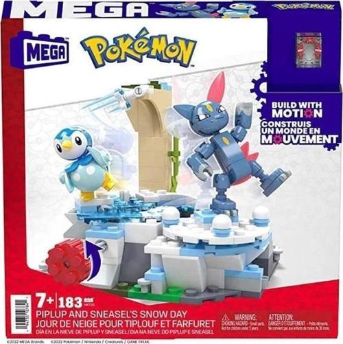 Hkt20 Mega™ Pokémon™ Piplup Ve Sneasel Kış Macerası Seti 183 Parça + 7 Yaş