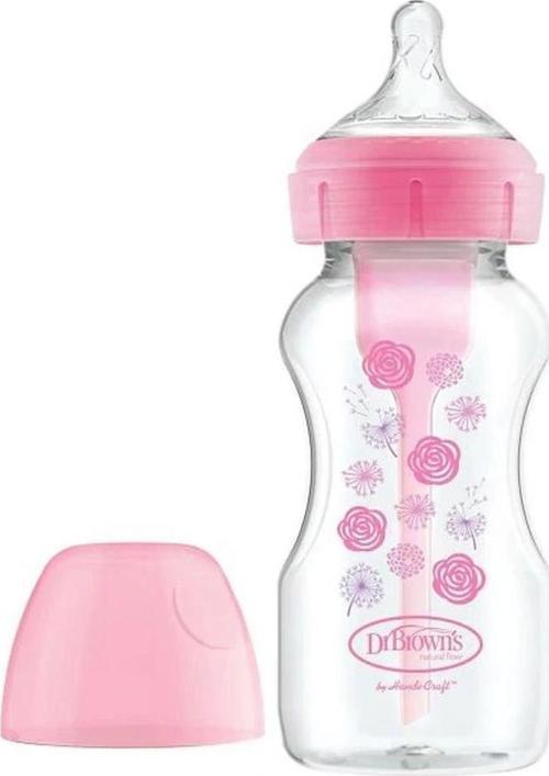 Pp Geniş Ağız Options Biberon 270 Ml Pembe