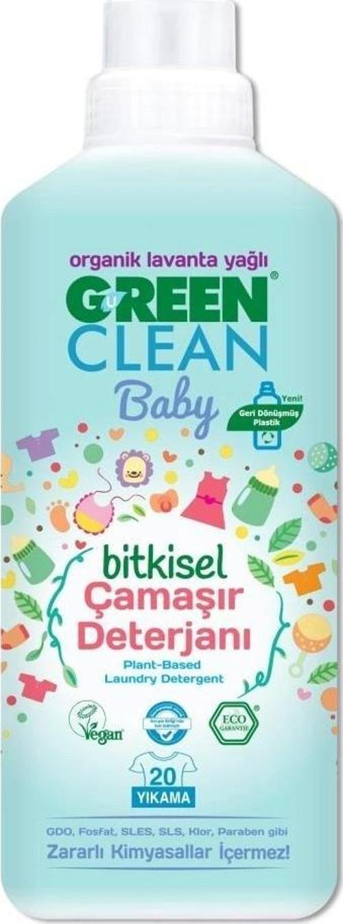 Green Clean Baby Bitkisel Çamaşır Deterjanı 1000 Ml (20 Yıkama)