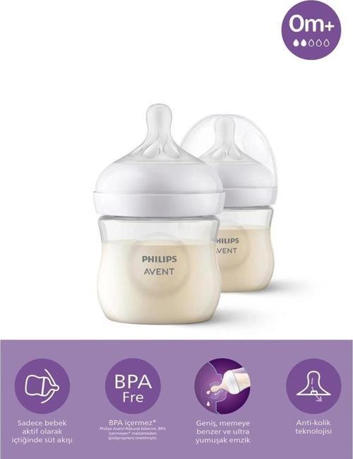 Avent Doğal Tepkili Natural Response Pp 2Li Biberon Seti 125Ml 0+ Ay