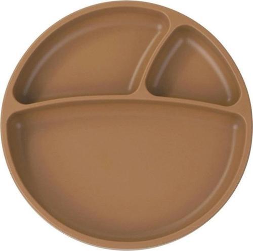 Porsiyon Vakum Tabanlı Silikon Tabak Woody Brown