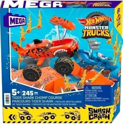 Hkf88 Mega™ Hot Wheels® Smash N Crash Tiger Shark Çarpışma Seti 245 Parça +5 Yaş