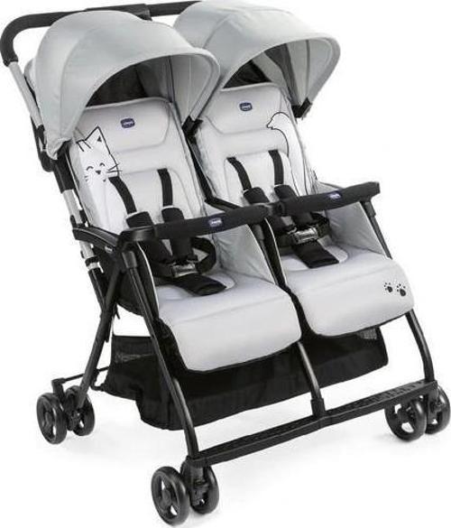 Ohlala Twin İKiz Bebek Arabası Silver