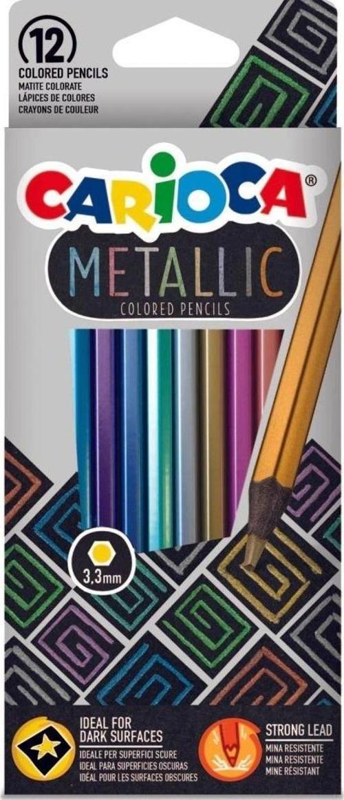 Nessiworld Carioca Metalik Kuru Boya Kalemi 12'Li