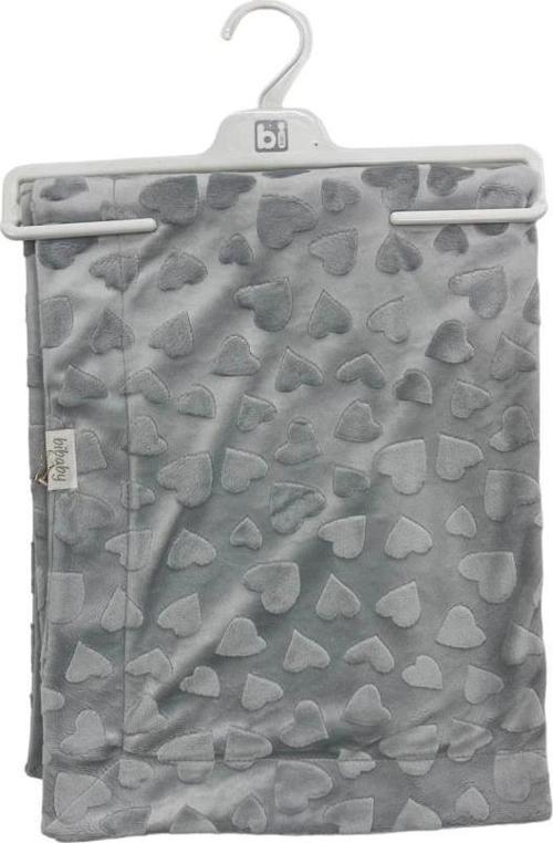 Bibaby Jacquard Heart 82X90 Battaniye 64727 Gri