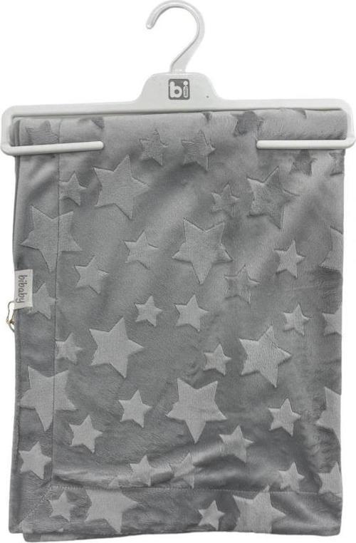 Bibaby Jacquard Star 82X90 Battaniye 64726 Grey