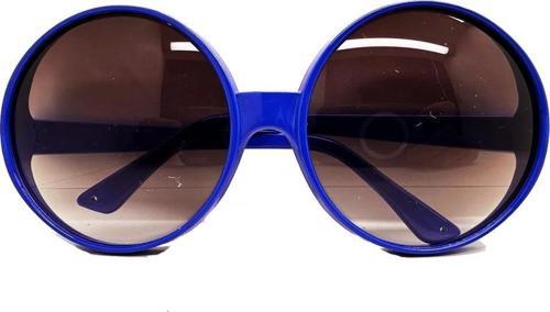 Yuvarlak Yeşilçam 80 Li 90 Lı Yıllar Parti Gözlüğü Retro Mavi Renk