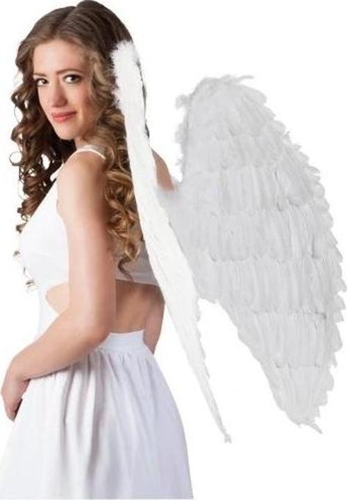 Beyaz Renkli Büyük Boy Melek Kanadı 55X80 Cm