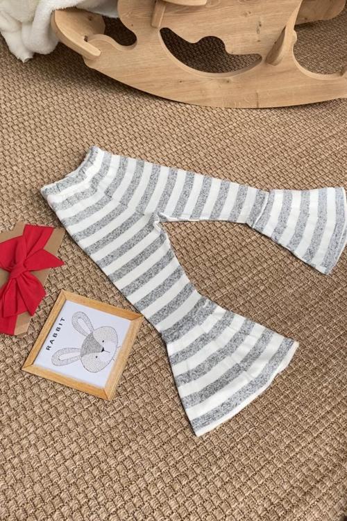 Kız Çocuk Çizgili Tayt  Bandana Takım