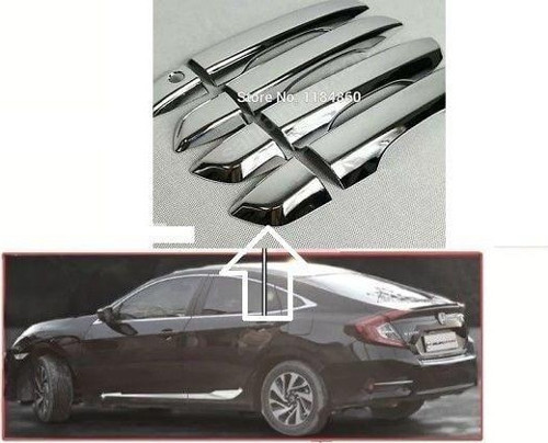Honda Civic Uyumlu 2017 Fc5 Kapı Kolu Kromu 4 Parça Aynı Gün Kargolama