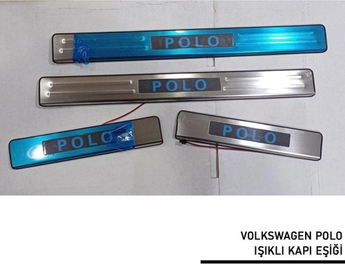 Volkswagen Polo Uyumlu -2009 Işıklı Kapı Eşiği