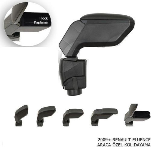 Renault Fluence Uyumlu Kol Dayama Kolçak Siyah 2009-2016