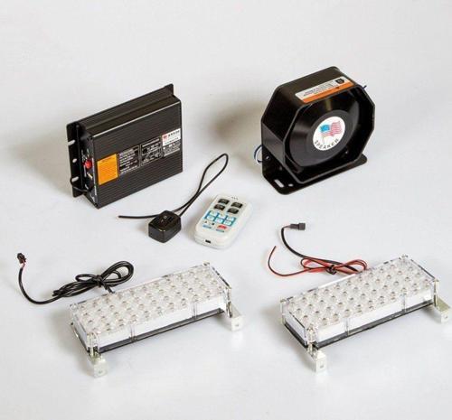 Mikrofonlu LED Uyumlu İkaz Lamba Metal Uzaktan Kumandalı (13Sesli)