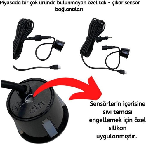 Dijital Göstergeli Uyumlu Kablosuz Park Sensörü / Gupr14