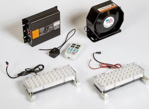 Mikrofonlu LED Uyumlu İkaz Lamba Metal Uzaktan Kumandalı (13Sesli)