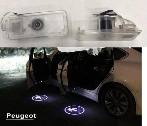 Peugeot Kapı Uyumlu Altı Logo Araç 3D Gölge Light