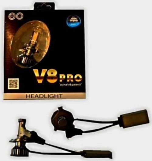 LED Xenon Uyumlu V8Pro Beyaz 12V / 50W / 8000 Lumens