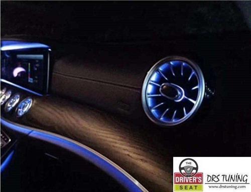64 Renk Uyumlu Ledli Hava Izgara Mercedes C Serisi W205 İç Atmosfer Işığı