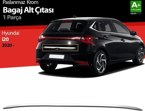 Hyundai İ20 Uyumlu Krom Bagaj Alt Çıtası 2020 Üzeri