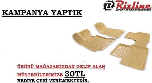 Rizline Bmw Uyumlu E90 3D Havuzlu Paspas Bej Aynı Gün Ücretsiz Kargo