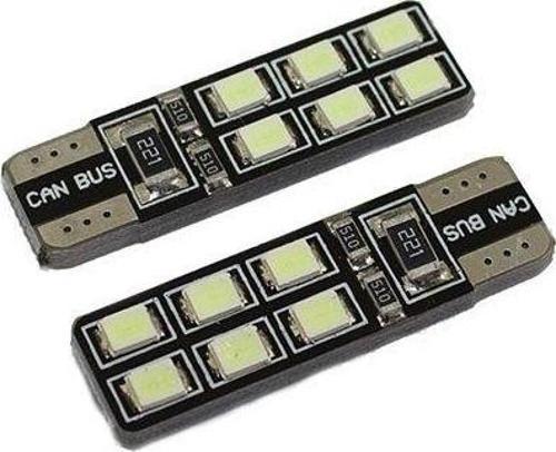 T10 Led Ampul Canbus'Lı Buz Mavi 2'Li Set 12V / Laam626-2