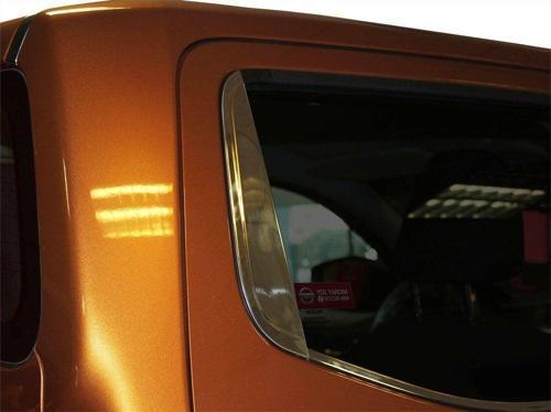 Nissan Navara Uyumlu Cam Arka Kelebek Çıtası 2 Parça Krom 2016 Ve Sonrası