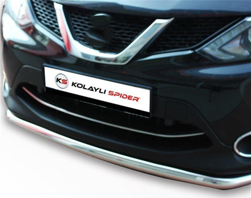 Nissan Qashqai Uyumlu J11 Ön Tampon Çıtası Krom 2014-2017