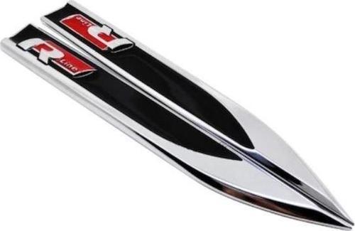 R-Line Çamurluk Logosu-Siyah / Yacı135