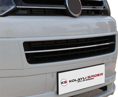 Volkswagen Caravelle Uyumlu T5.5 Ön Tampon Çıtası Krom 2010-2015