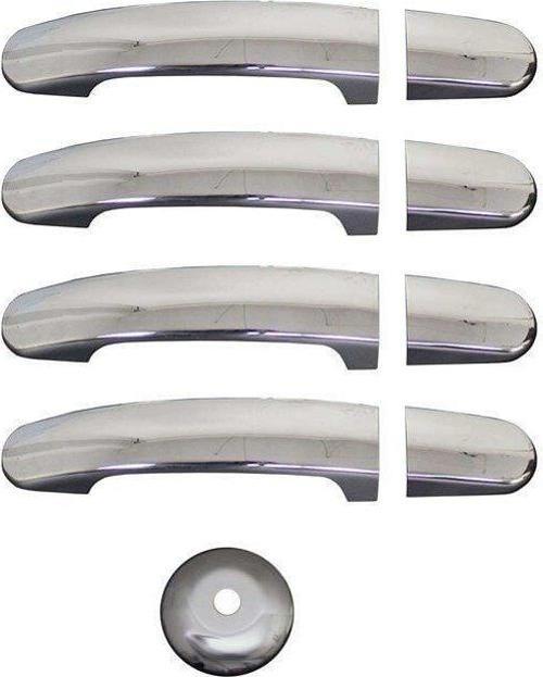 Ford Custom Uyumlu Kapı Kolu 4 Kapı Set 9 Parça Krom 2013 Ve Sonrası