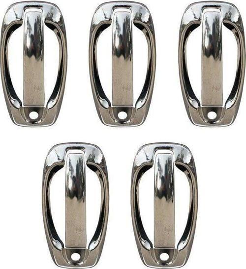 Peugeot Bipper Uyumlu Kapı Kolu 5 Kapı 10 Parça Krom (Set) 2008 Ve Sonrası