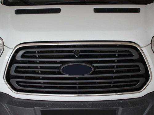 Ford Transit Uyumlu 7 Ön Panjur Çerçevesi 2 Parça Krom 2014 Ve Sonrası